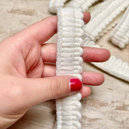 Bordo "Soffice Bianco" Passamaneria Italiana - 2,5 cm