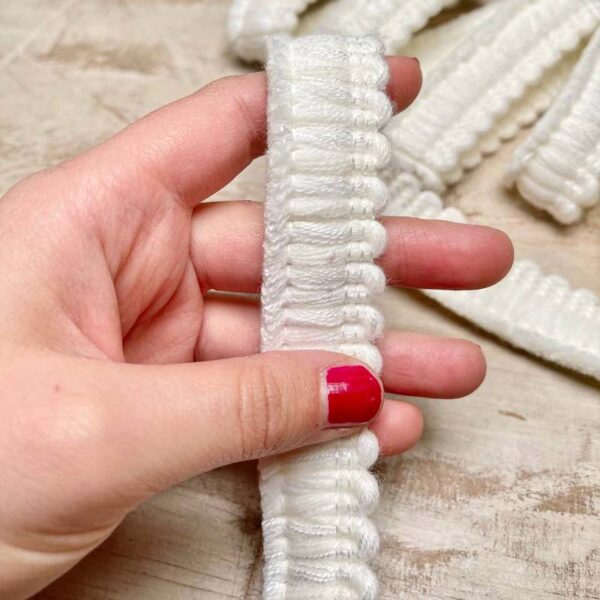 Bordo "Soffice Bianco" Passamaneria Italiana - 2,5 cm