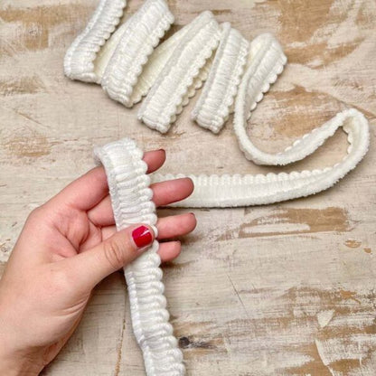 Bordo "Soffice Bianco" Passamaneria Italiana - 2,5 cm