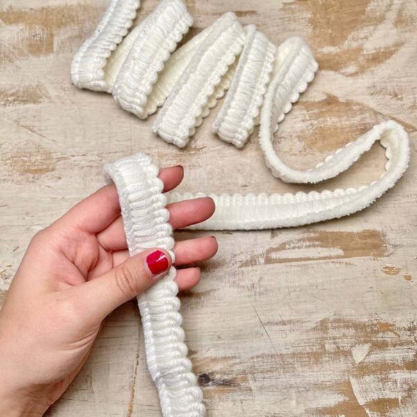 Bordo "Soffice Bianco" Passamaneria Italiana - 2,5 cm