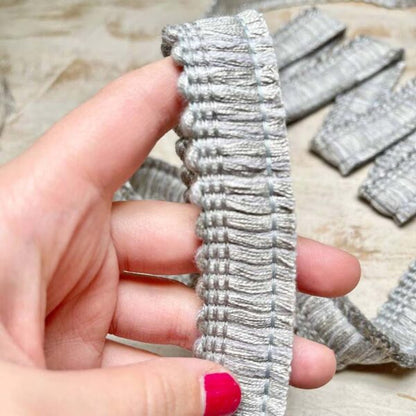 Bordo "Soffice Grigio" Passamaneria Italiana - 2,5 cm