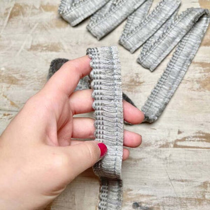 Bordo "Soffice Grigio" Passamaneria Italiana - 2,5 cm