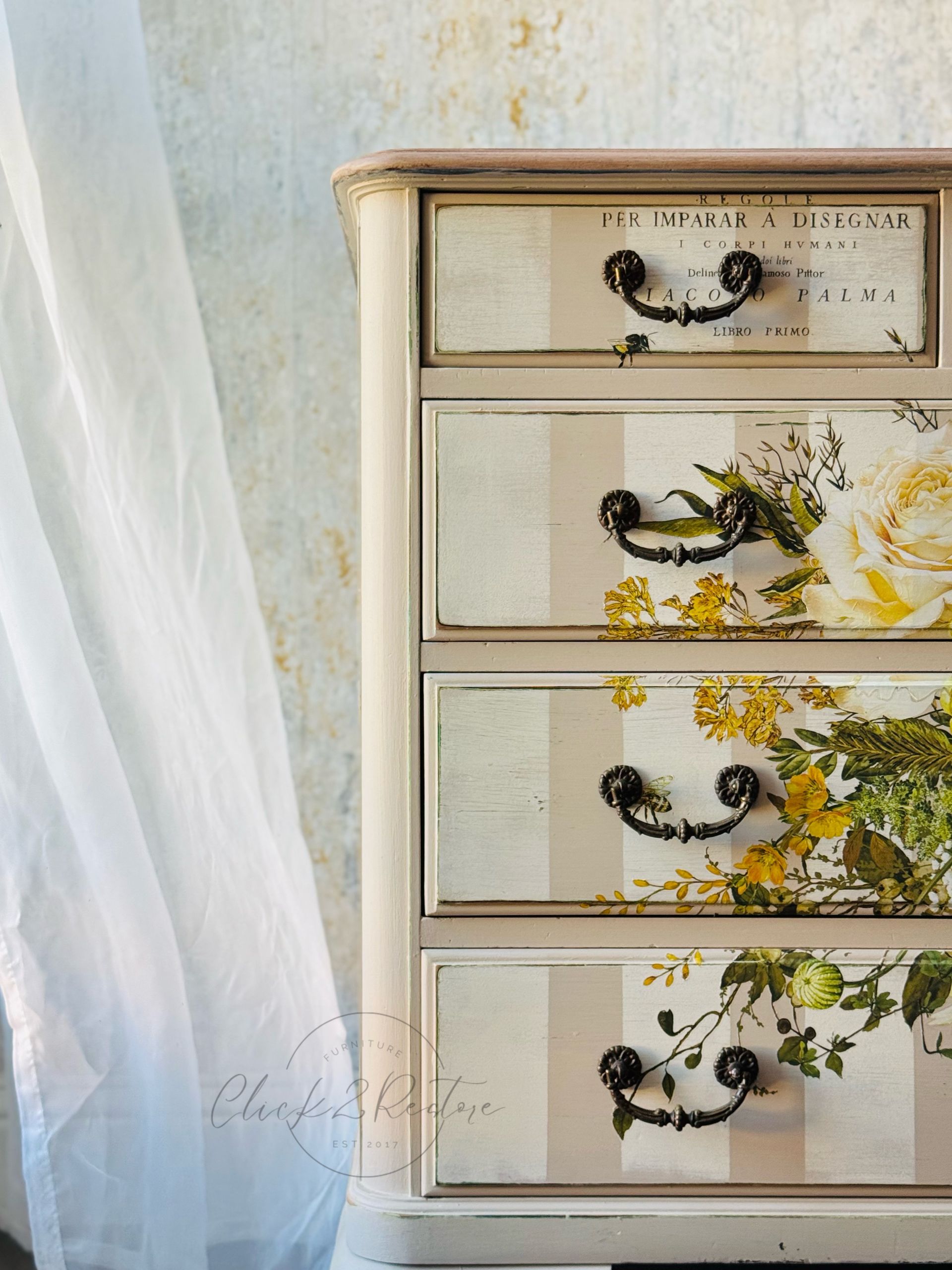 Redesign Decor Transfers – "Sunlit Serenade” 4 fogli 90x70 cm