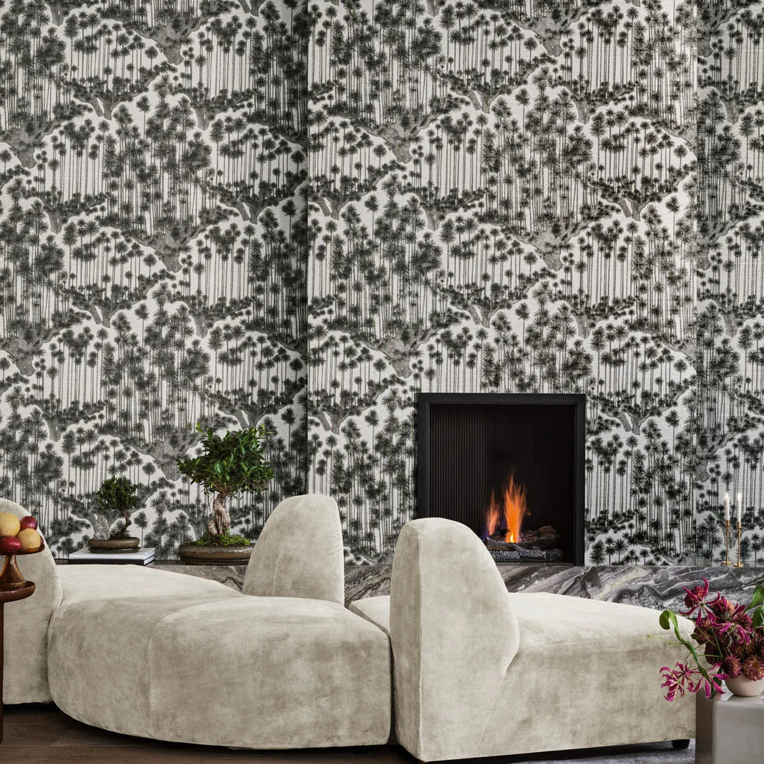 Carta da parati "Japanese Woods nero" - YOKU | COLE&SON