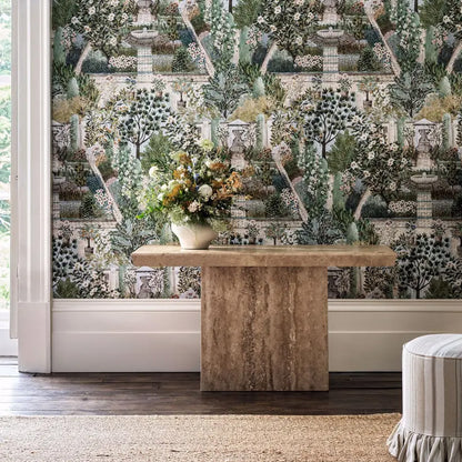 Carta da parati "Carpet Garden scura" - Highgrove - SANDERSON