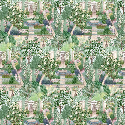 Carta da parati "Carpet Garden chiara" - Highgrove - SANDERSON