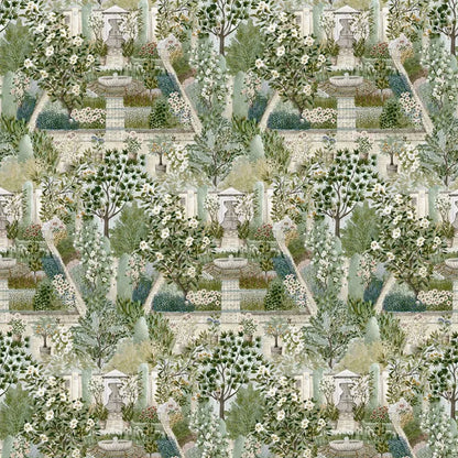 Carta da parati "Carpet Garden scura" - Highgrove - SANDERSON