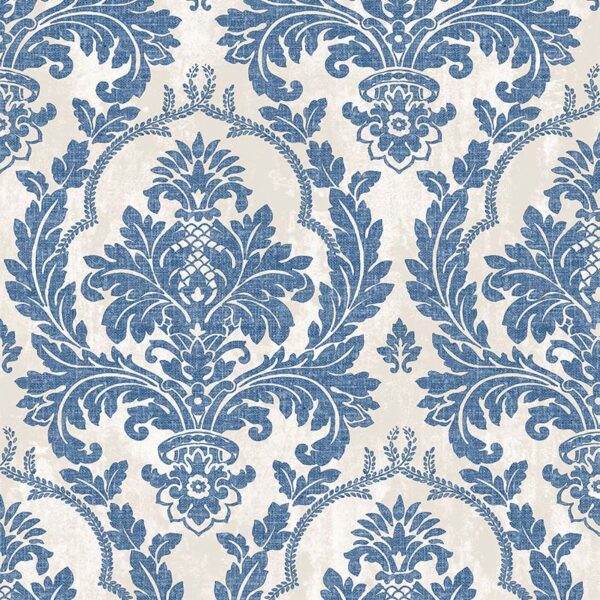 Tapete „Giglio Sanft Marineblau“, nach Meter oder Rolle