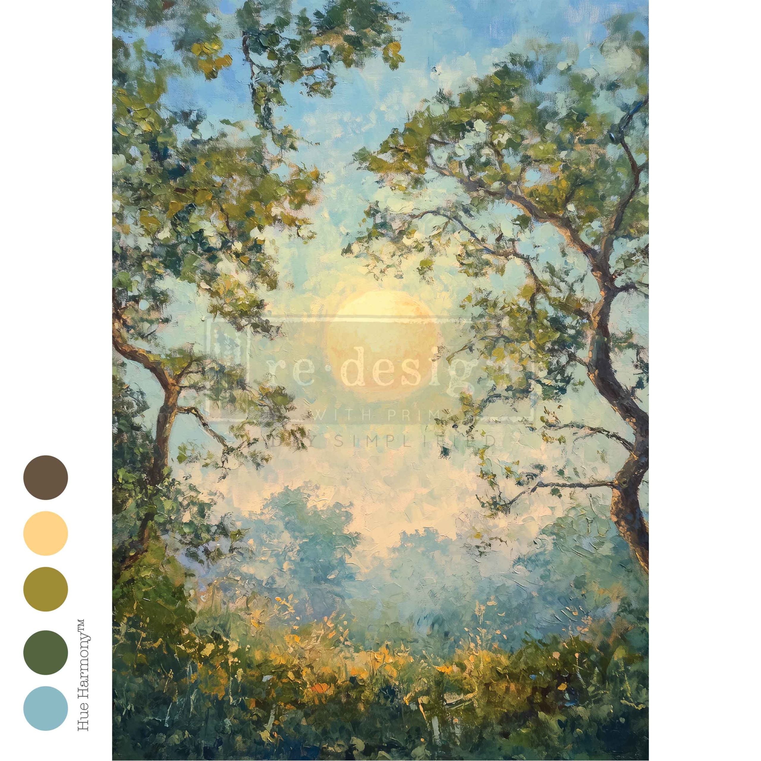 Carta de Fibra para Decoupage "Corona de Susurros" A4 - 21x29,7cm