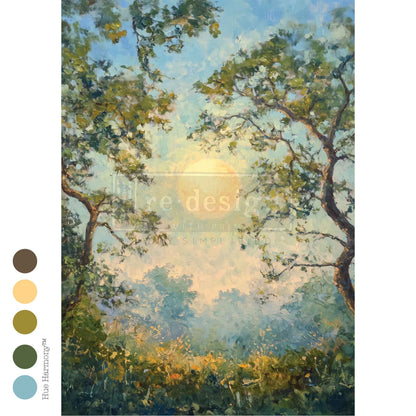 Carta de Fibra para Decoupage "Corona de Susurros" A4 - 21x29,7cm