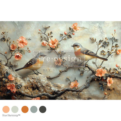 Carta da Decoupage Fiber “Amber Echoes” 1 foglio 49,5x76cm