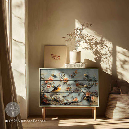 Carta da Decoupage Fiber “Amber Echoes” 1 foglio 49,5x76cm