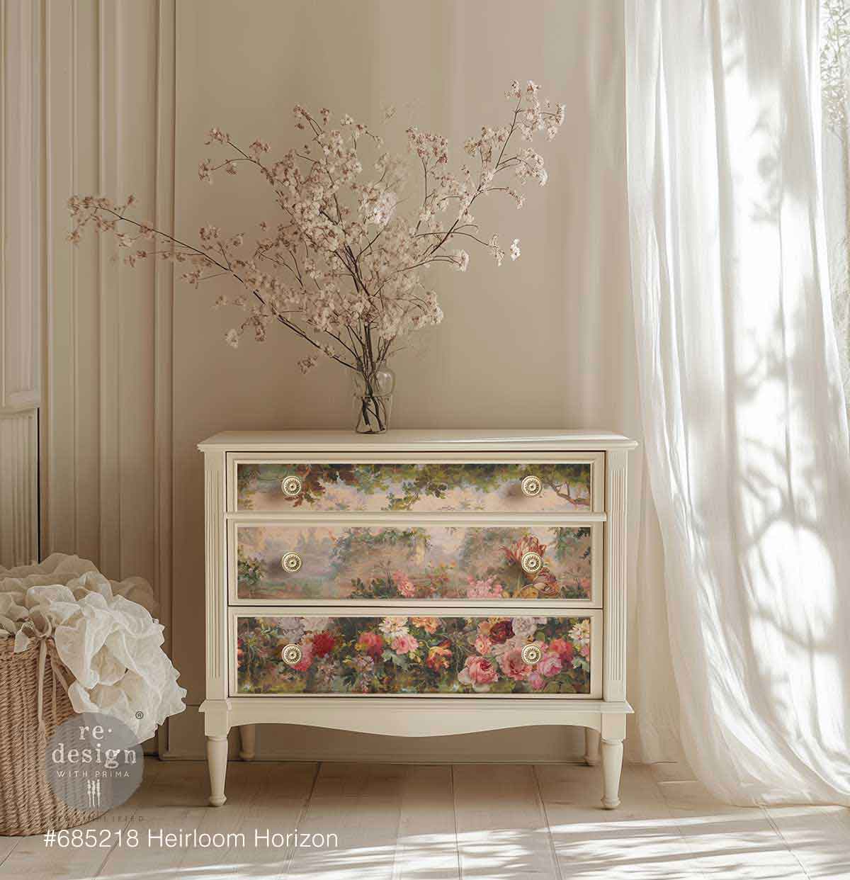 Papier de Découpage Fibre « Perchoir Fleurissant » 1 feuille A1