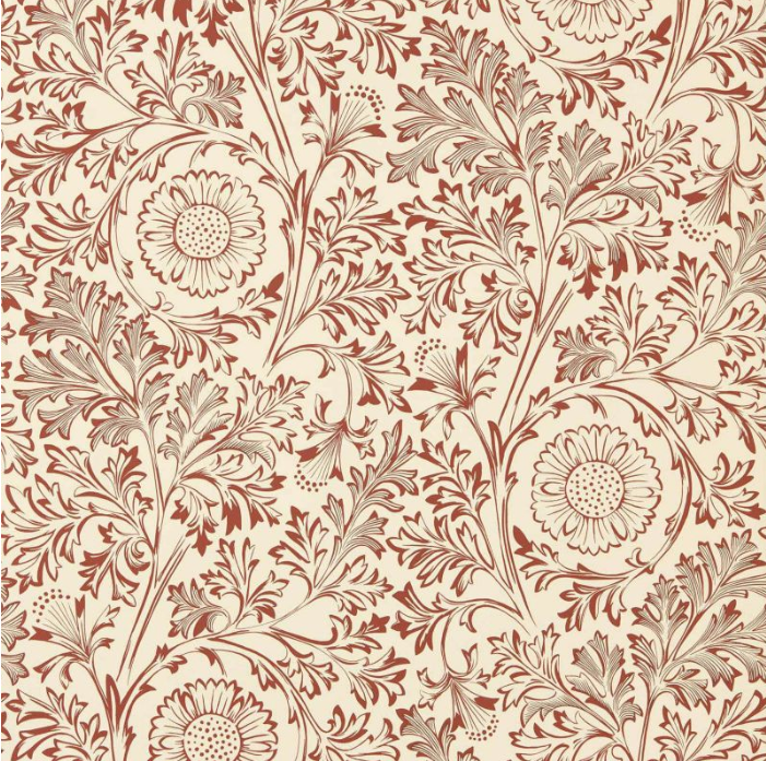 Papel pintado "YEW & ARIL SPEARMINT" Morris & Co. - Sanderson