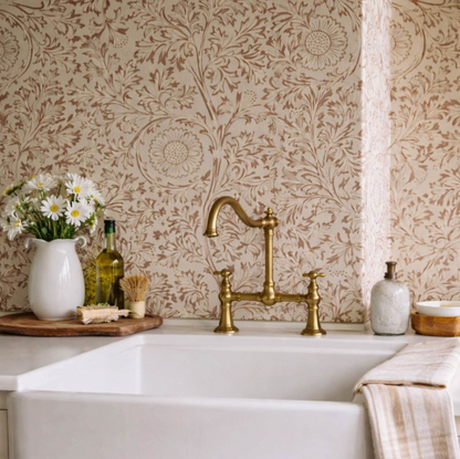 Papel pintado "YEW & ARIL SPEARMINT" Morris & Co. - Sanderson