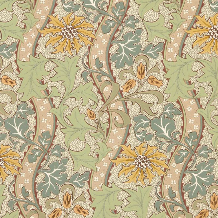 Tapete "YEW & ARIL SPEARMINT" Morris & Co. - Sanderson