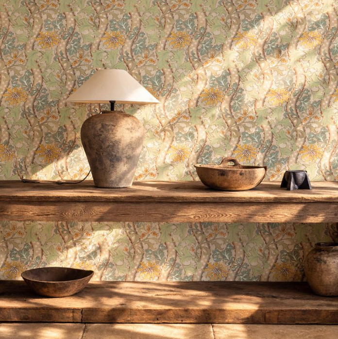 Tapete "YEW & ARIL SPEARMINT" Morris & Co. - Sanderson