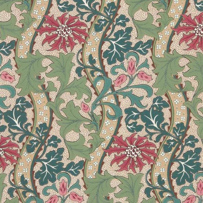 Tapete "YEW & ARIL SPEARMINT" Morris & Co. - Sanderson