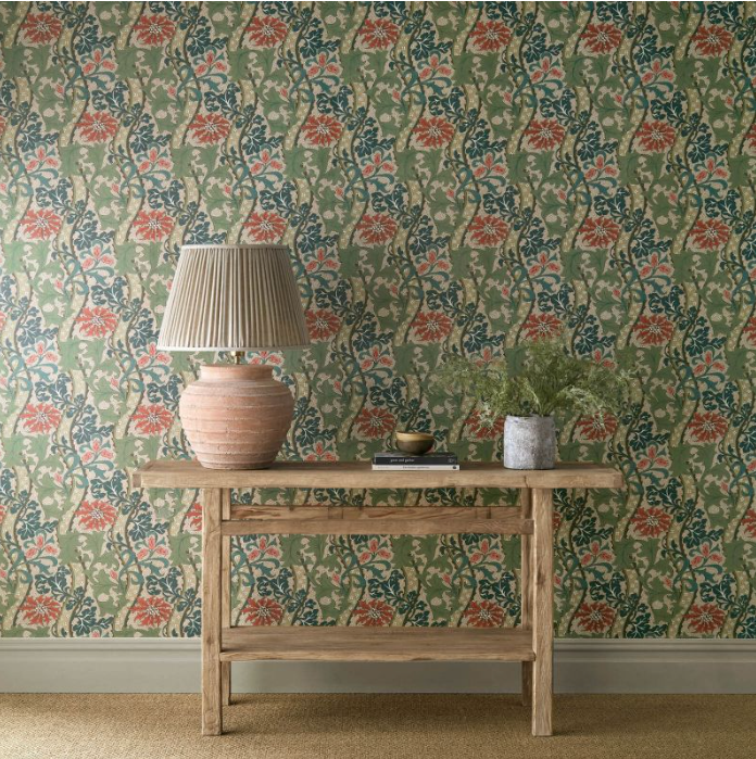 Tapete "YEW & ARIL SPEARMINT" Morris & Co. - Sanderson