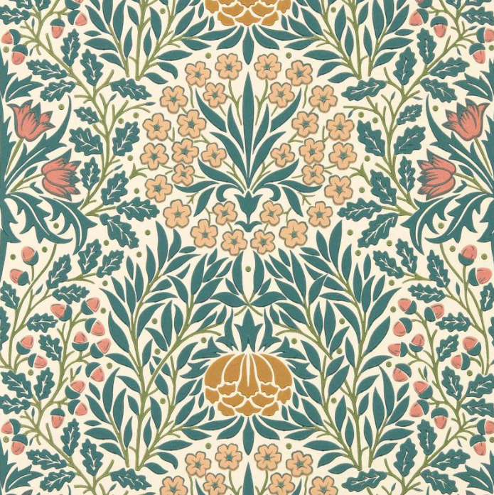 Papier peint "YEW & ARIL SPEARMINT" Morris & Co. - Sanderson