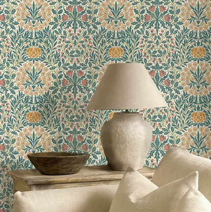 Papier peint "YEW & ARIL SPEARMINT" Morris & Co. - Sanderson