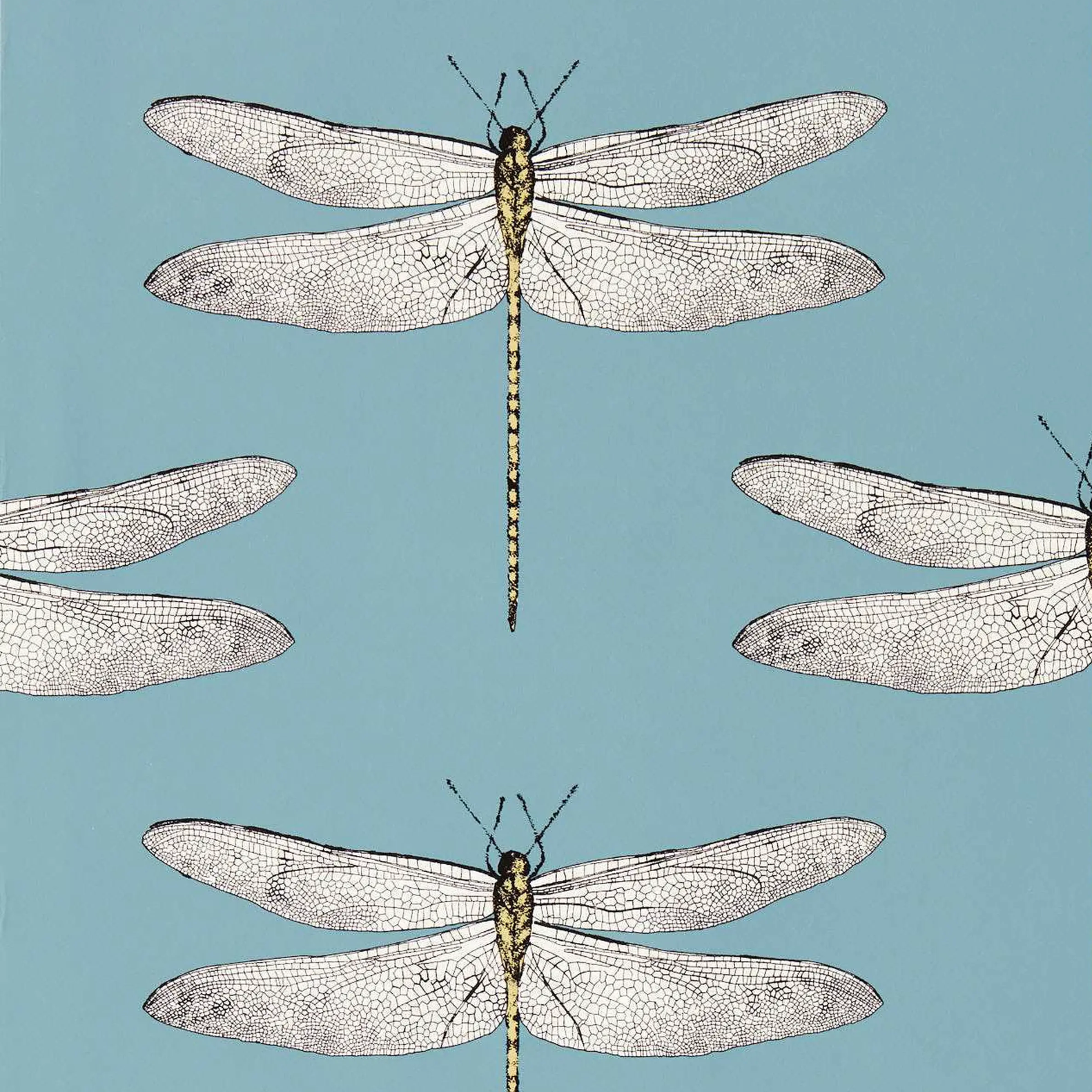 Carta da Parati “Demoiselle Azzurra” | HARLEQUIN