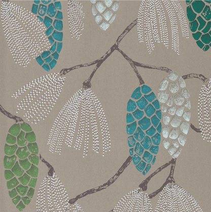 Papier peint « HERBE ADHÉSIVE AQUAMARINE » | HARLEQUIN