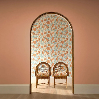 Carta da Parati “Fleur De Joie Arancione” | HARLEQUIN