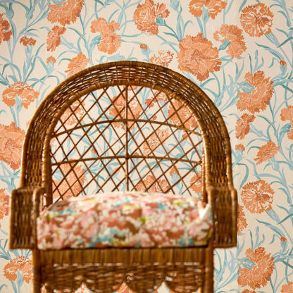 Carta da Parati “Fleur De Joie Arancione” | HARLEQUIN