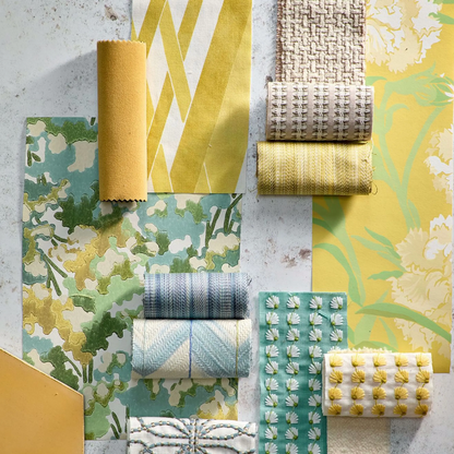 Carta da Parati “Fleur De Joie Giallo” | HARLEQUIN