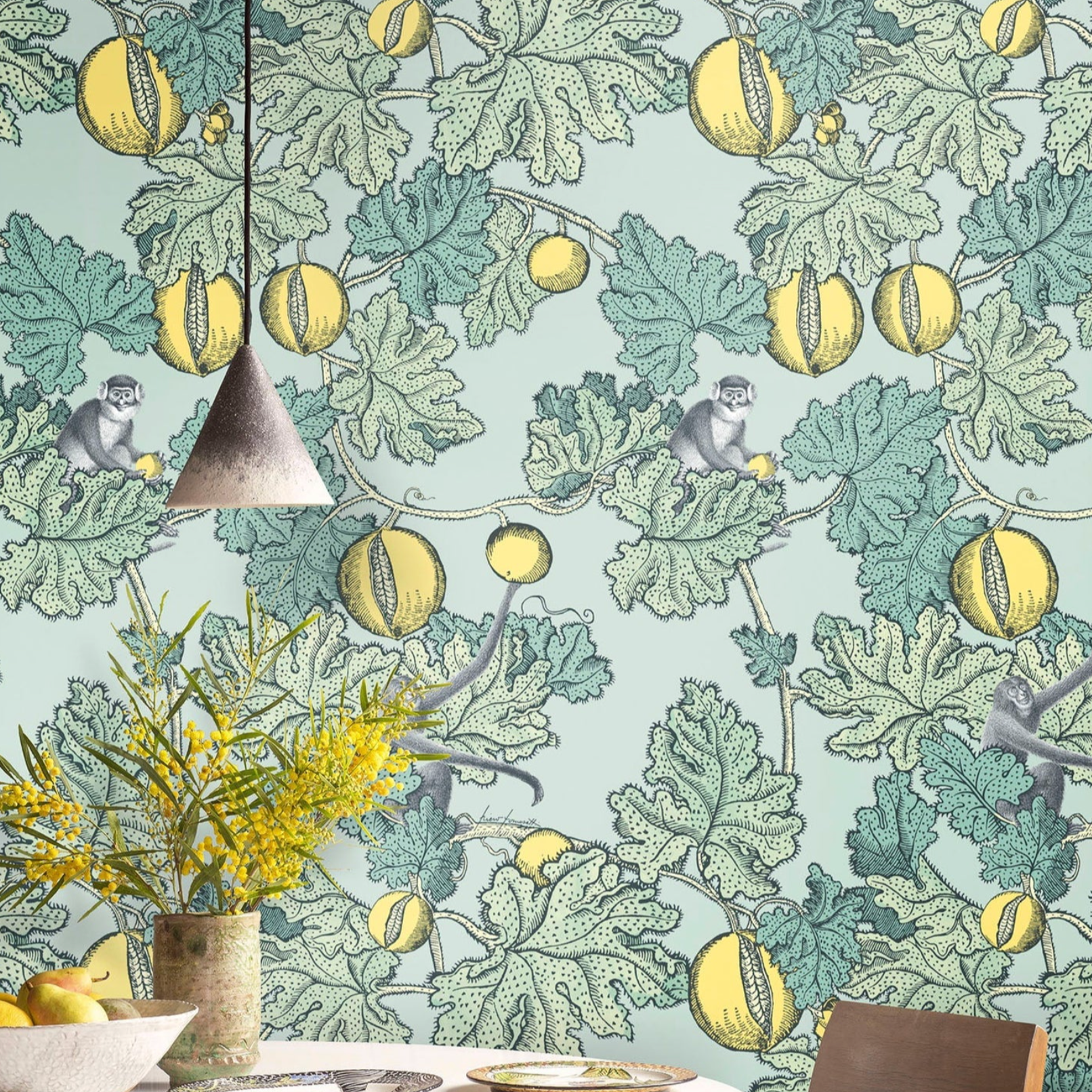 Carta da Parati "Frutto proibito azzurro" Fornasetti | COLE & SON