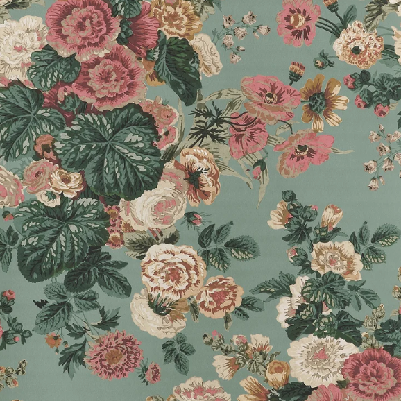 Papier peint « HERBE ADHÉSIVE AQUAMARINE » | HARLEQUIN