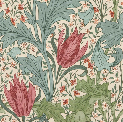 Carta da Parati "Lent Lily Beige" MORRIS & CO. | THE HUNTINGTON