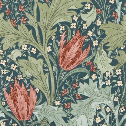 Carta da Parati "Lent Lily Blu" MORRIS & CO. | THE HUNTINGTON