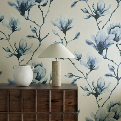 Papier peint « HERBE ADHÉSIVE AQUAMARINE » | HARLEQUIN