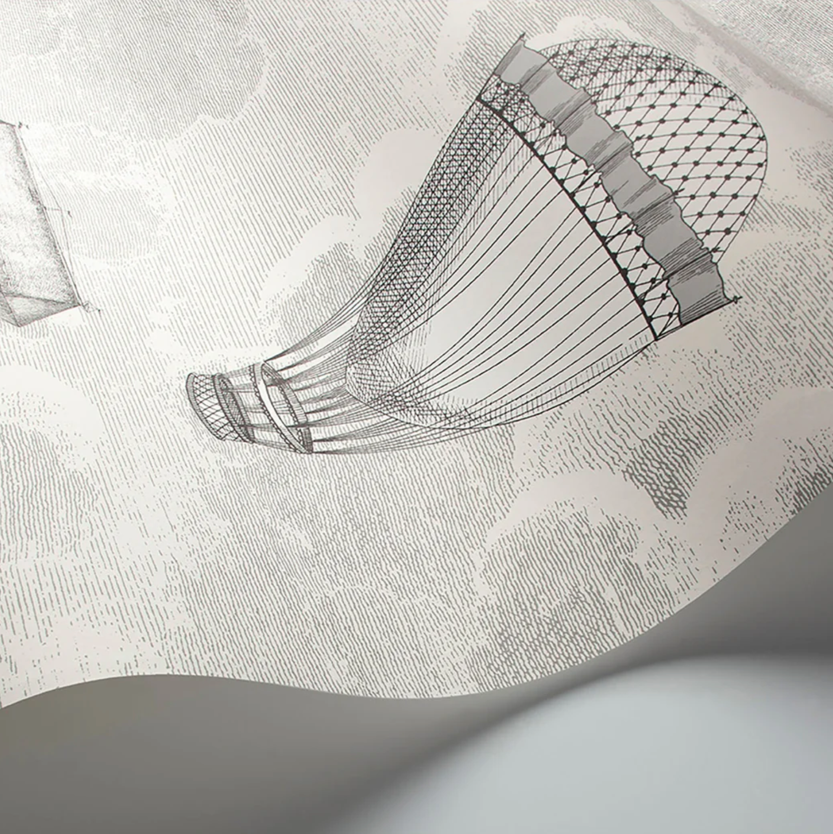 Carta da Parati "Macchine volanti grigia" (2 rotoli) Fornasetti | COLE & SON