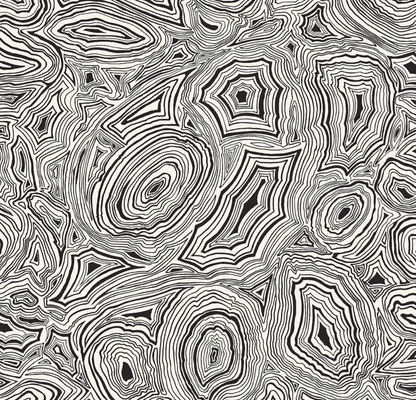 Carta da Parati "Malachite bianconera" Fornasetti | COLE & SON