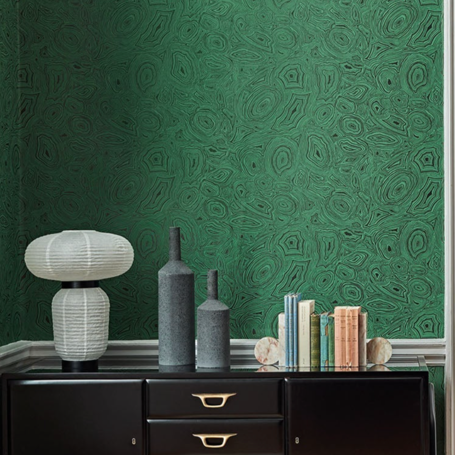 Carta da Parati "Malachite verde" Fornasetti | COLE & SON
