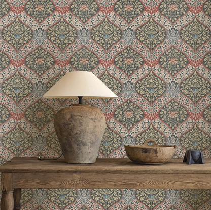 Papier peint "YEW & ARIL SPEARMINT" Morris & Co. - Sanderson