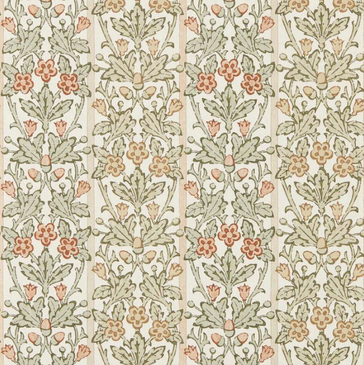 Papier peint "YEW & ARIL SPEARMINT" Morris & Co. - Sanderson