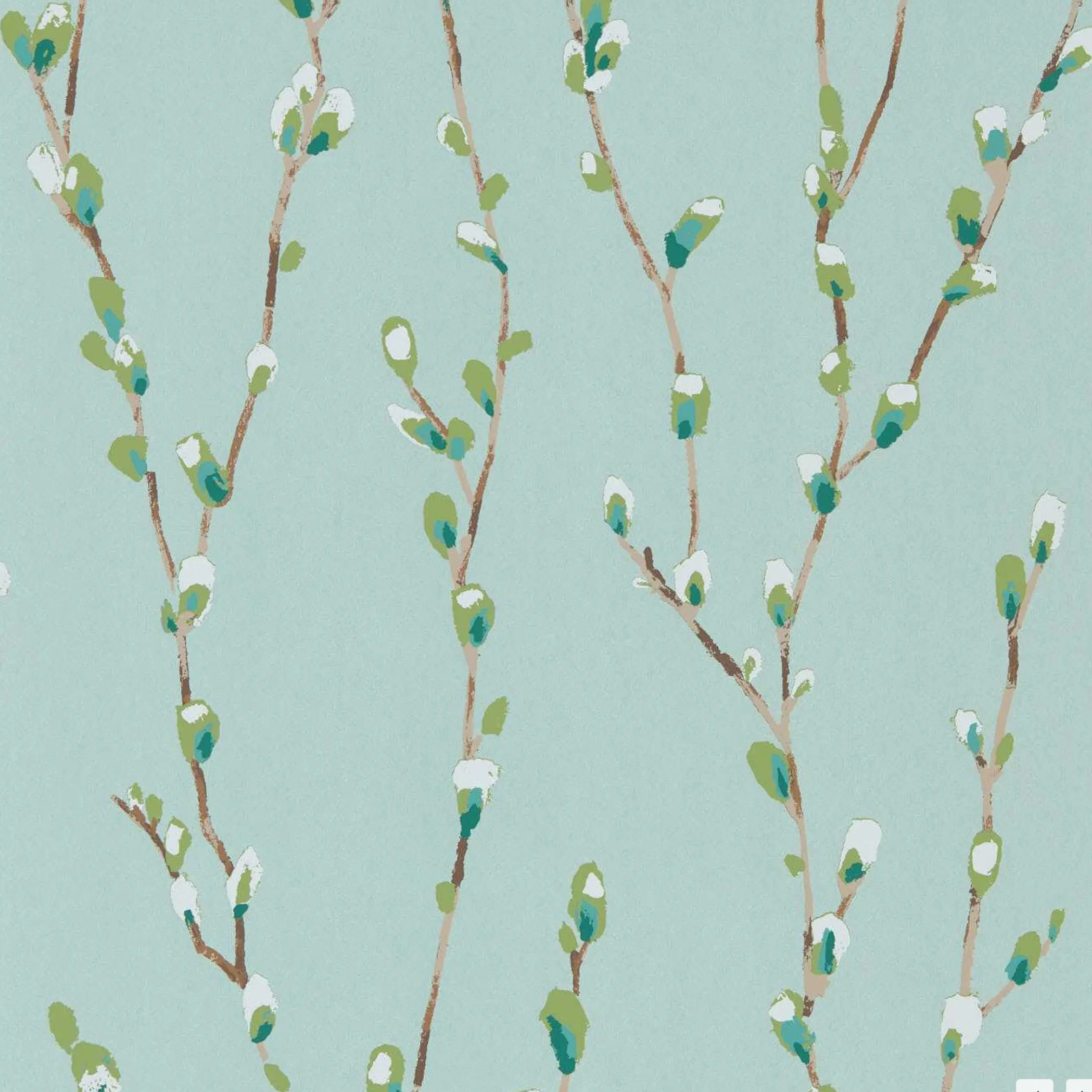 Papier peint « HERBE ADHÉSIVE AQUAMARINE » | HARLEQUIN