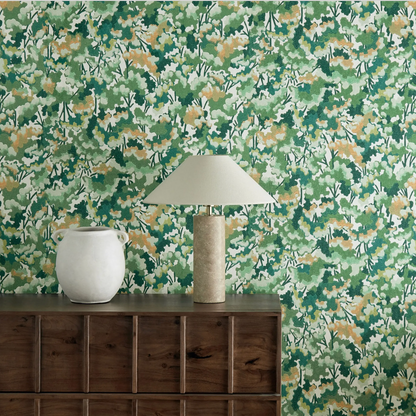 Papier peint « HERBE ADHÉSIVE AQUAMARINE » | HARLEQUIN