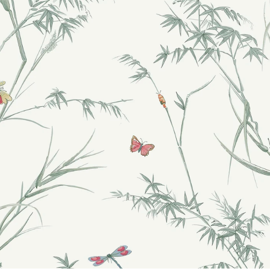 Papier peint « HERBE ADHÉSIVE AQUAMARINE » | HARLEQUIN