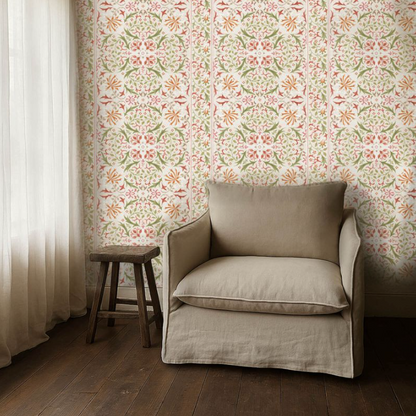 Papel pintado "YEW & ARIL SPEARMINT" Morris & Co. - Sanderson