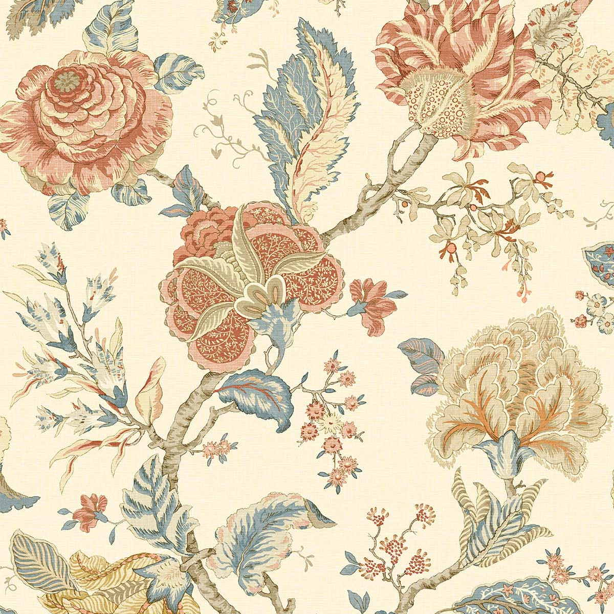 Carta da parati "Arles Beige/Arancione" - Provence - WALLQUEST