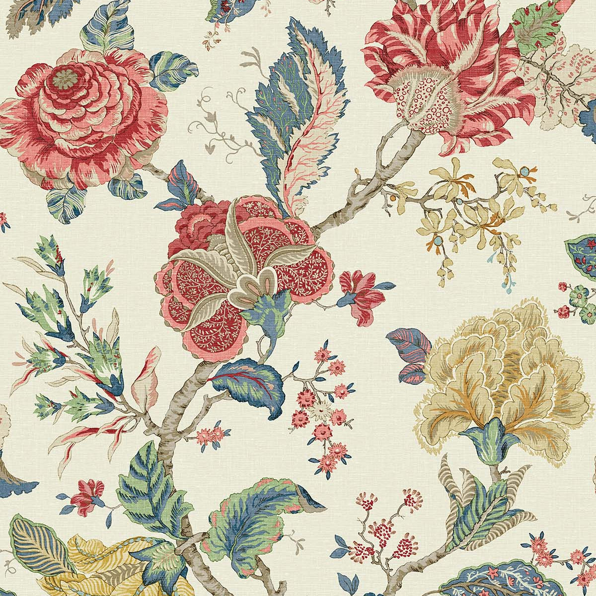 Carta da parati "Arles Beige/Rosso" - Provence - WALLQUEST