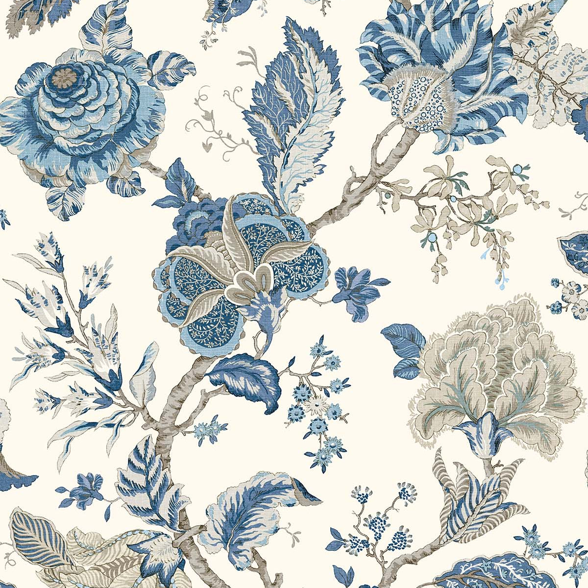Carta da parati "Arles Bianco/Blu" - Provence - WALLQUEST