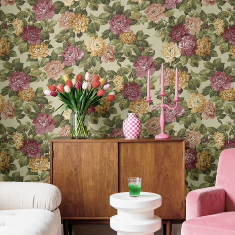 Wallpaper "Imperial – Ancient Green," by the meter or by the roll
