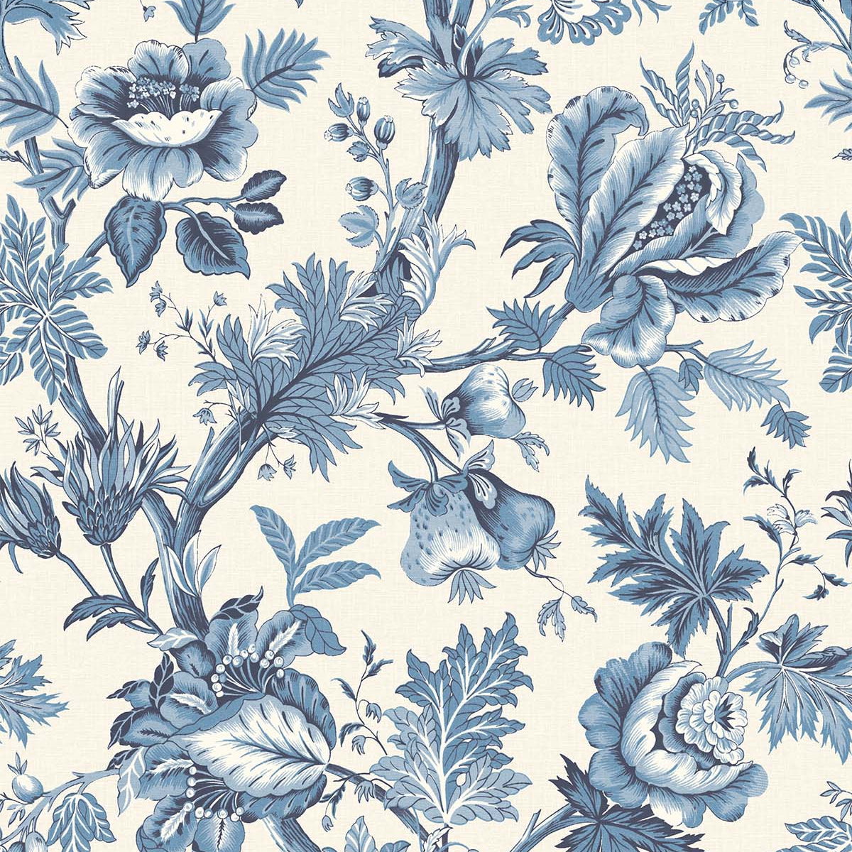 Carta da parati "Cabris Blu" - Provence - WALLQUEST