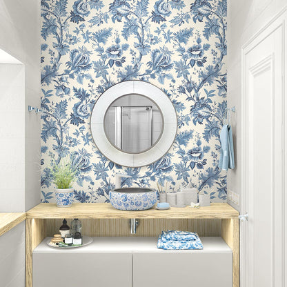Carta da parati "Cabris Blu" - Provence - WALLQUEST